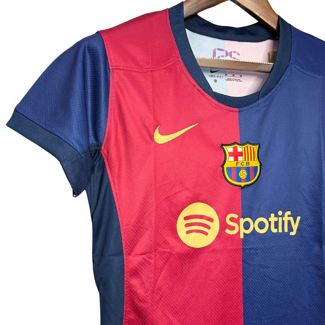 T-shirt domicile 24/25 du FC Barcelone pour femme
