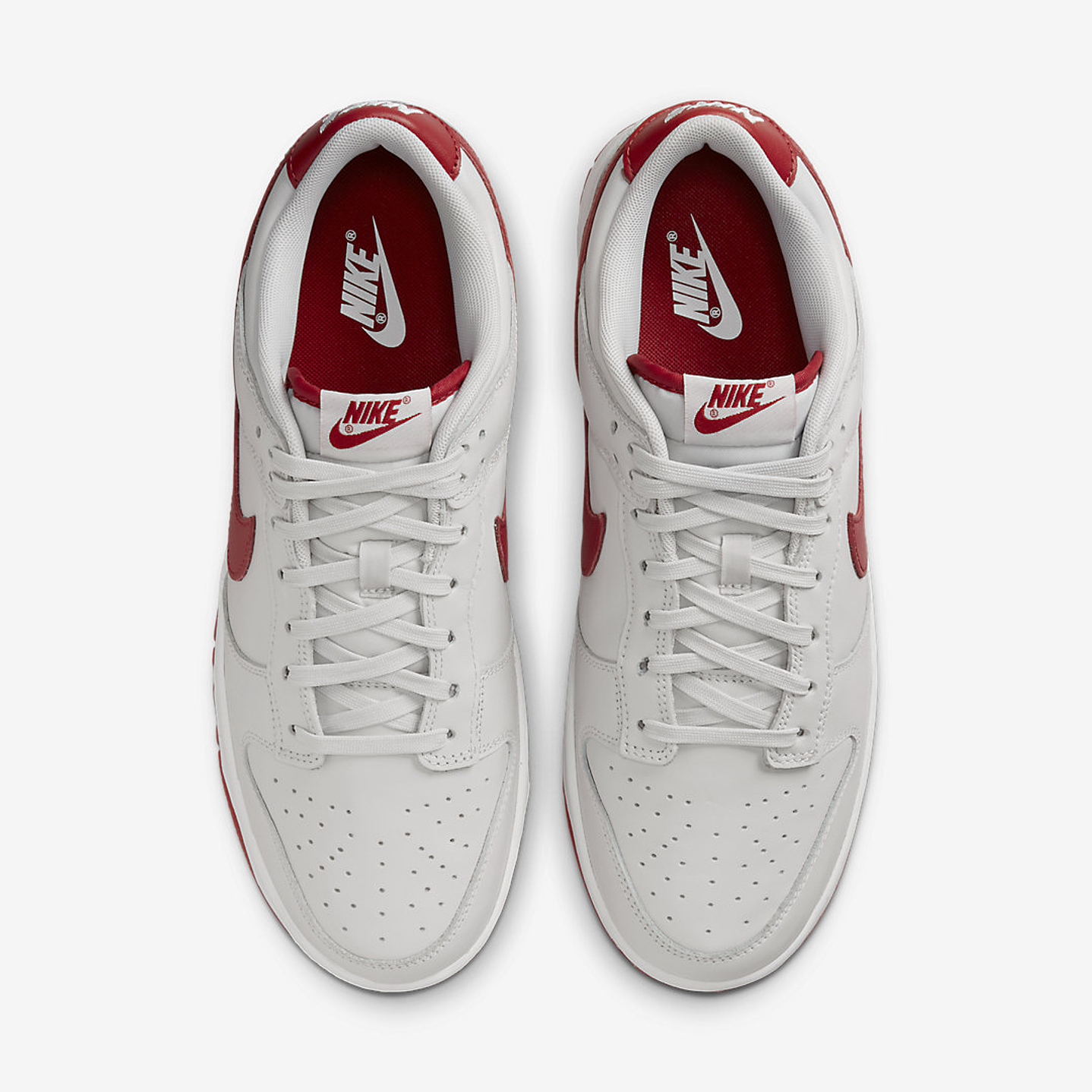 Nike Dunk Low Vast Gray Varsity Red
