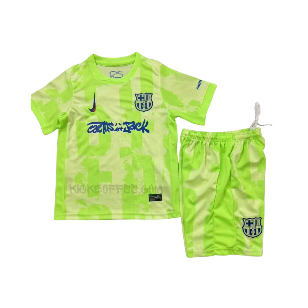 Travis Scott X Barcelona 3RD 24/25 - Kit Criança