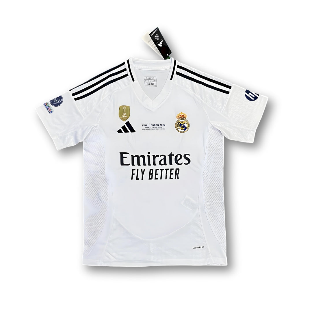 T-shirt domicile complet du Real Madrid Champions 24/25