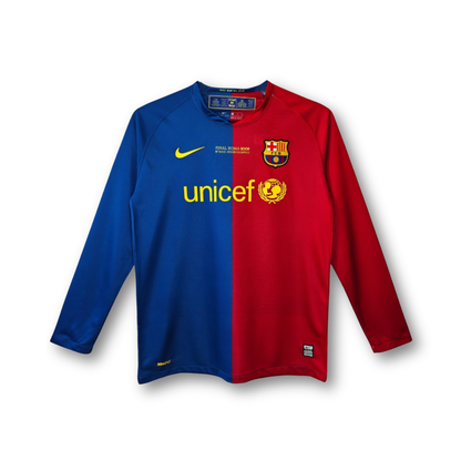 T-Shirt Retro 08/09 Barcelona Home Long-Sleeve