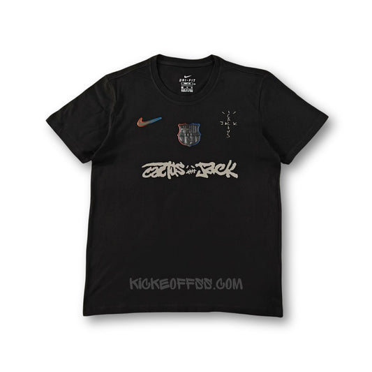 T-Shirt Black Travis Scott X Barcelona 2025