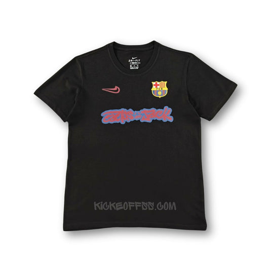 T-Shirt Black Travis Scott X Barcelona 2025